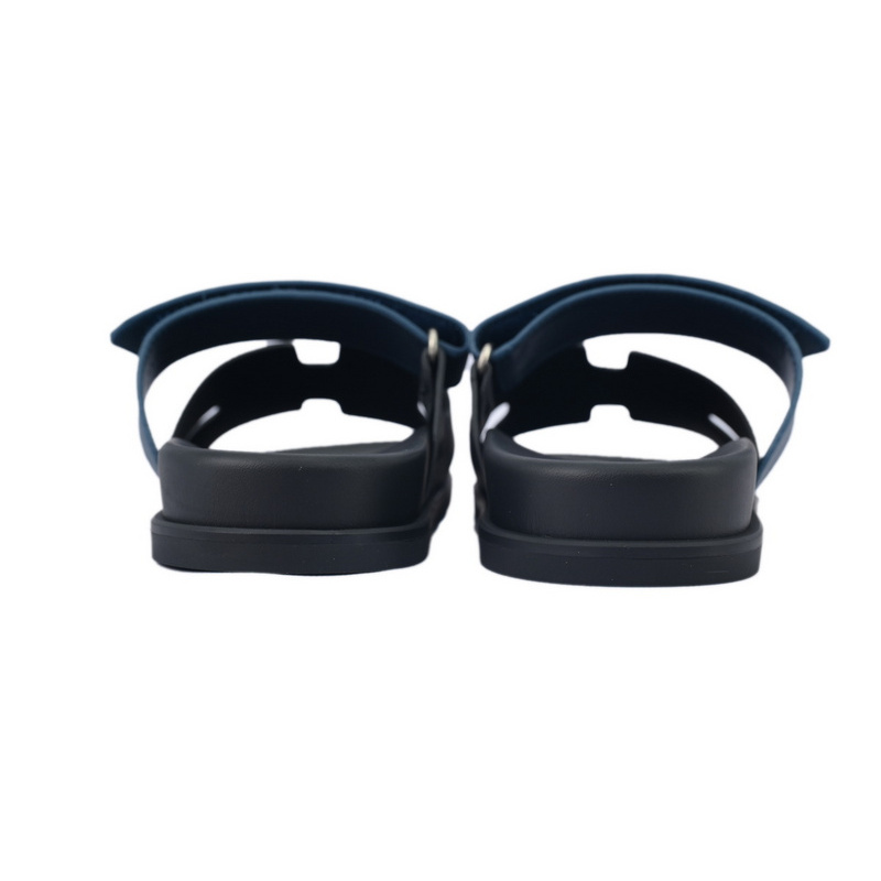 Hermes Slippers Black Blue