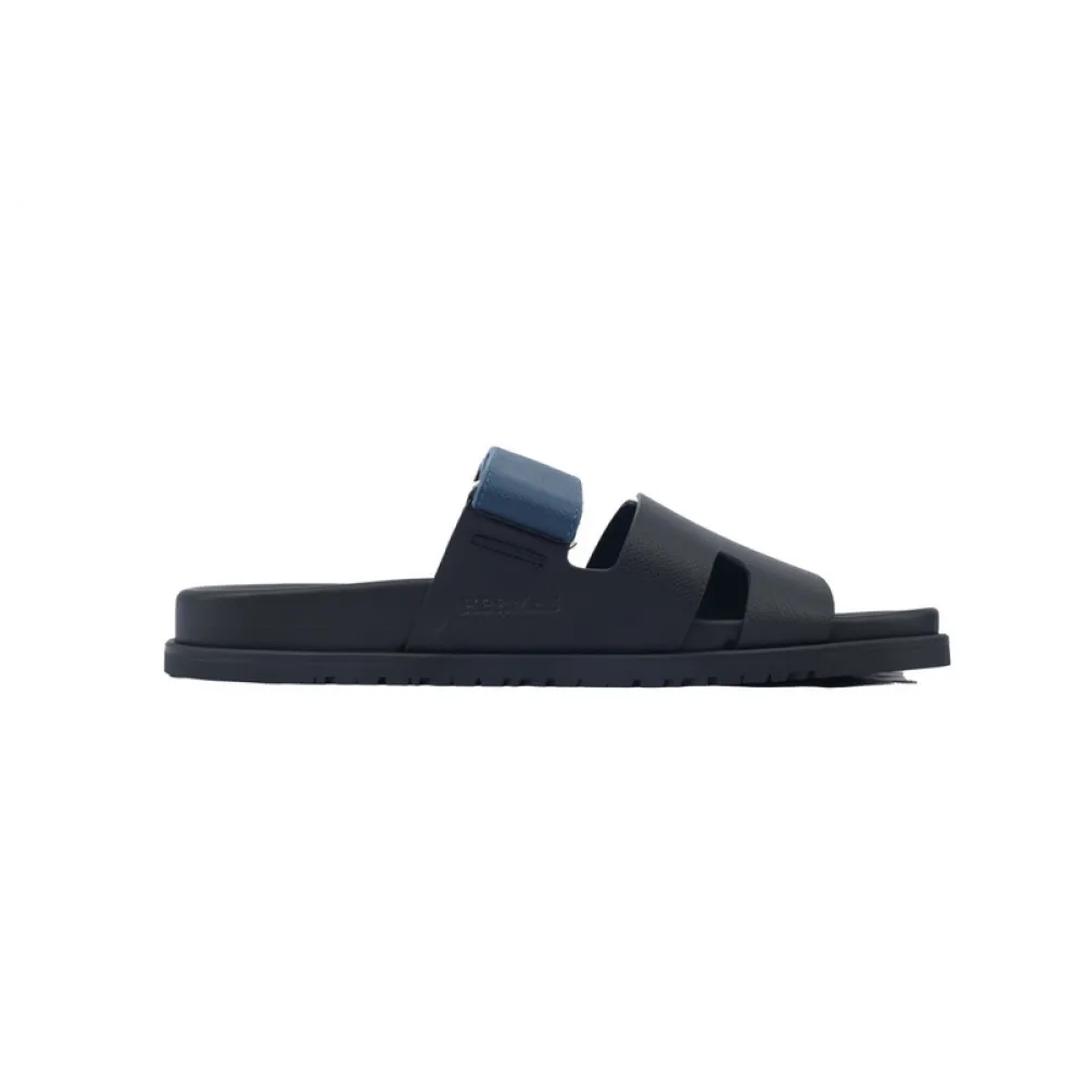 Hermes Slippers Black Blue