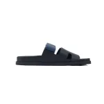 Hermes Slippers Black Blue