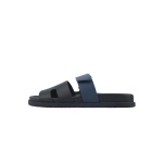 Hermes Slippers Black Blue