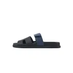 Hermes Slippers Black Blue
