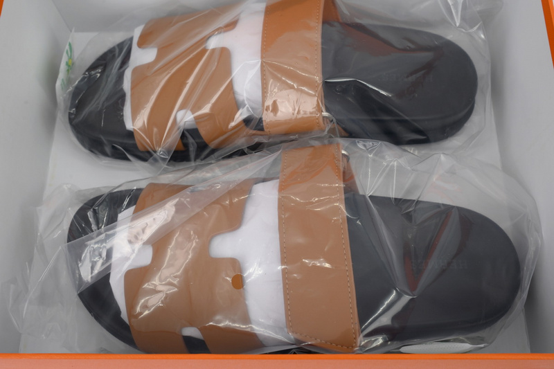 Hermes Slippers Brown