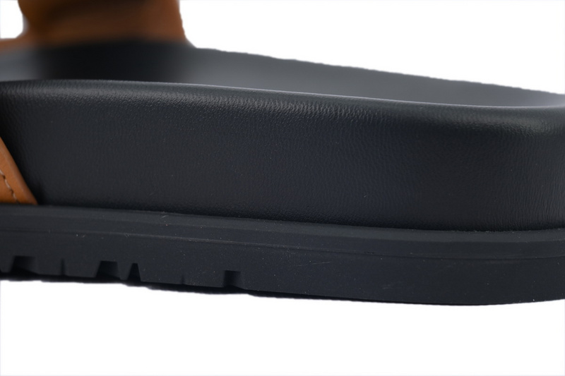 Hermes Slippers Brown