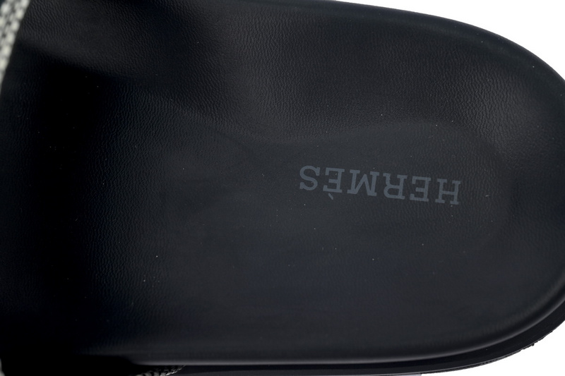 Hermes Slippers Dark Gray