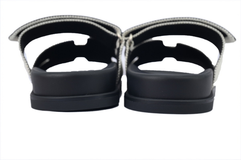 Hermes Slippers Dark Gray