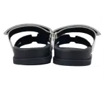Hermes Slippers Dark Gray