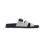 Hermes Slippers Dark Gray