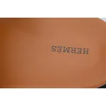 Hermes Slippers Grey Coffee Color