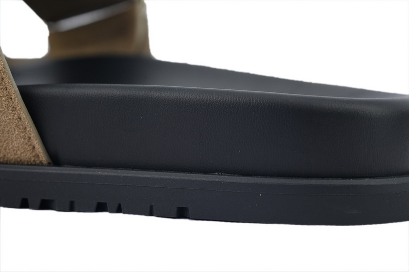 Hermes Slippers Khaki 