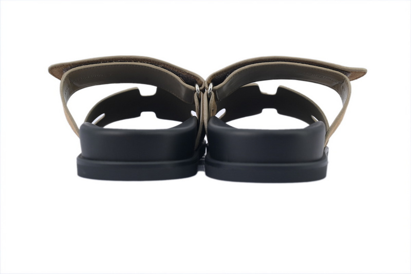 Hermes Slippers Khaki 