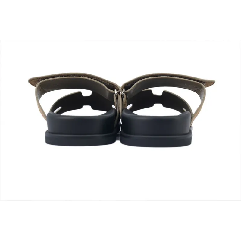 Hermes Slippers Khaki 