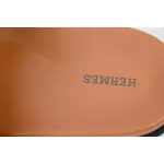 Hermes Slippers Khaki Black