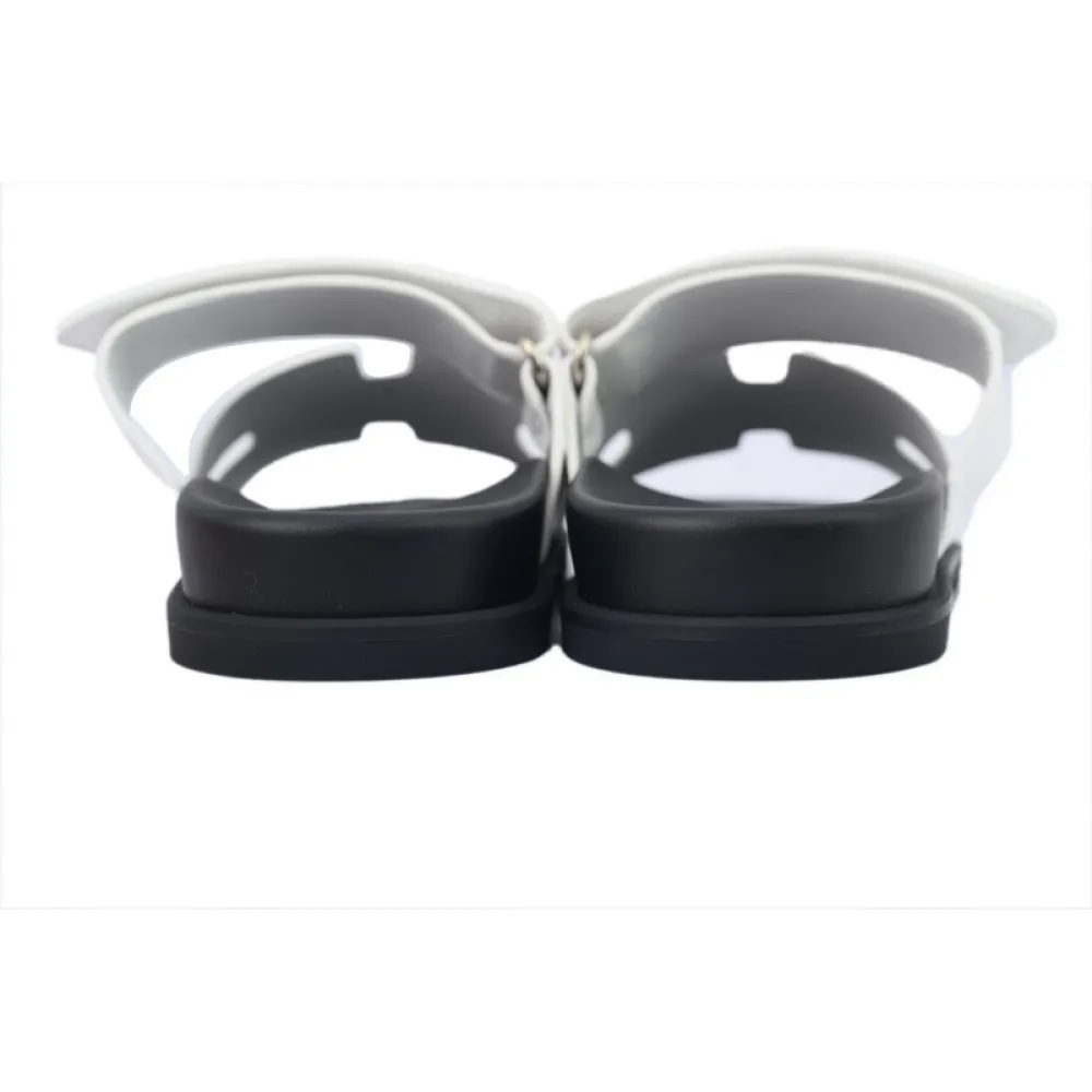 Hermes Slippers White