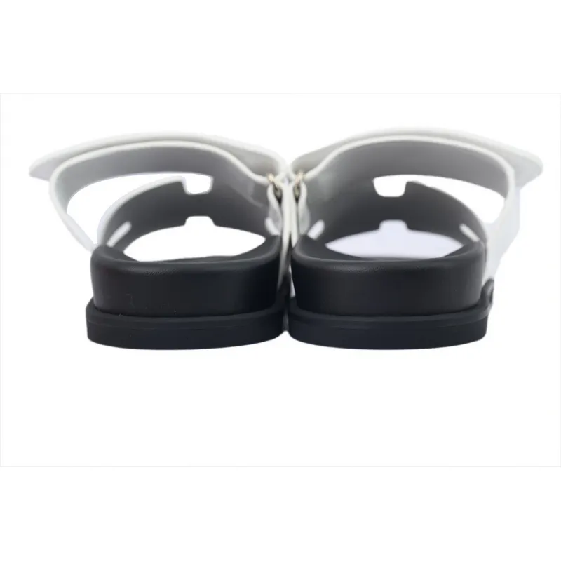 Hermes Slippers White