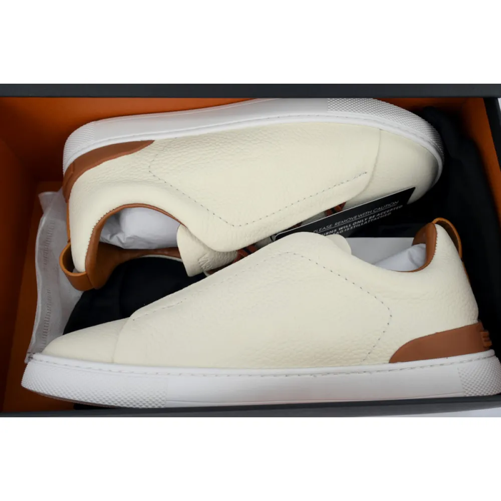 Zegna Brown White 