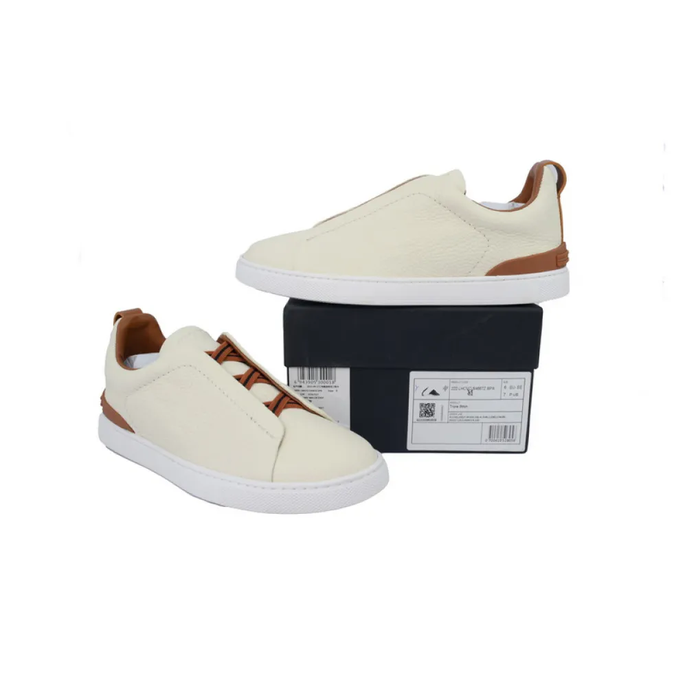 Zegna Brown White 