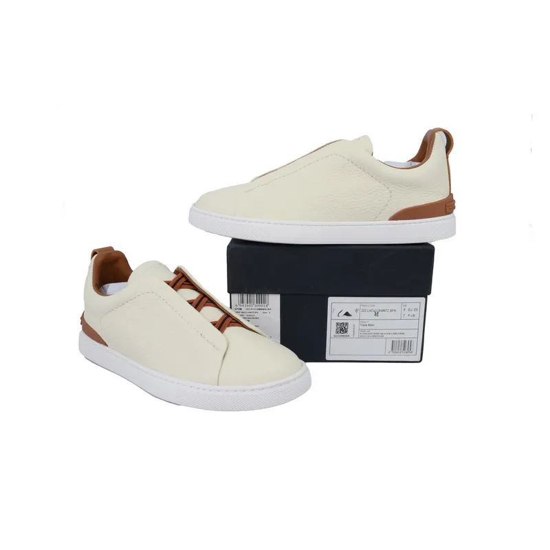 Zegna Brown White 