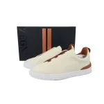 Zegna Brown White 