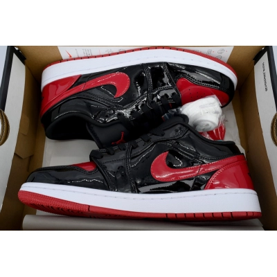 XH Air Jordan 1 Retro Low OG 'Black Red' 02
