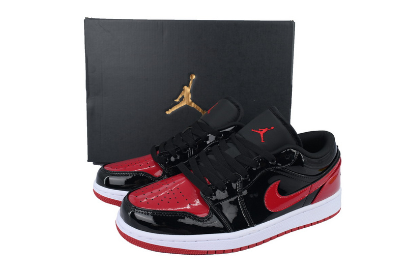 XH Air Jordan 1 Retro Low OG 'Black Red'