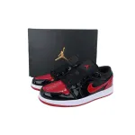 XH Air Jordan 1 Retro Low OG 'Black Red'