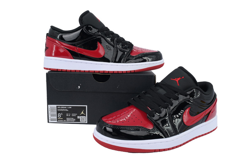 XH Air Jordan 1 Retro Low OG 'Black Red'