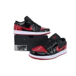 XH Air Jordan 1 Retro Low OG 'Black Red'