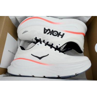 HOKA Bondi 9' Black White Red 02