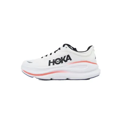 HOKA Bondi 9' Black White Red 01