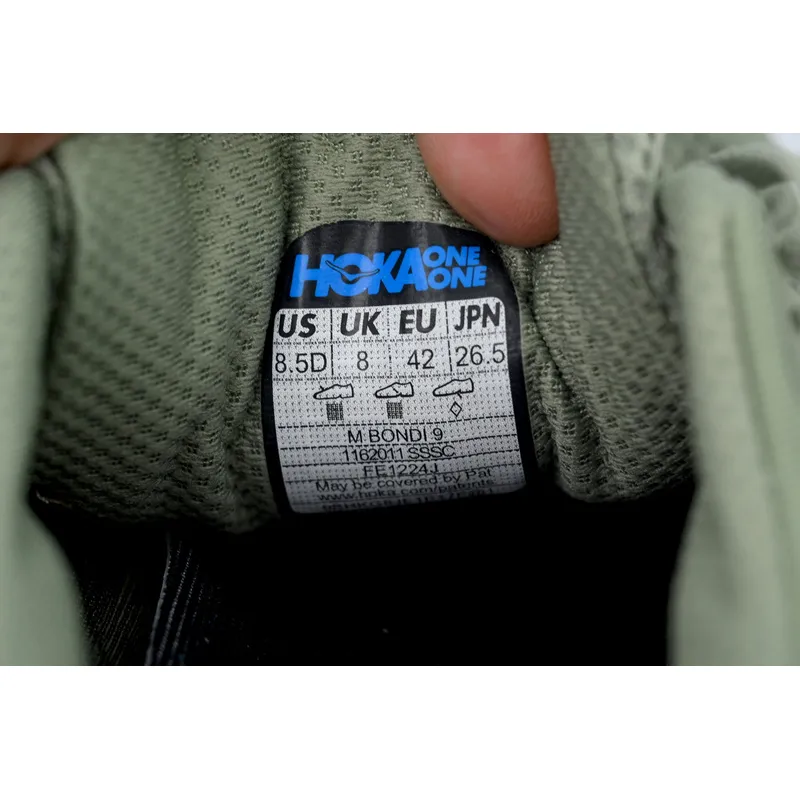 HOKA Bondi 9 'Seaweed Green'