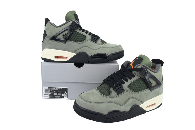 OG Batch Undefeated x Air Jordan 4 Retro Green Black Hook