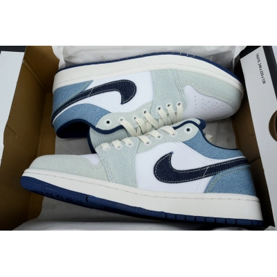 XH Air Jordan 1 Low Denim White Blue     02
