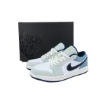 XH Air Jordan 1 Low Denim White Blue    