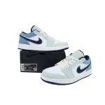 XH Air Jordan 1 Low Denim White Blue    