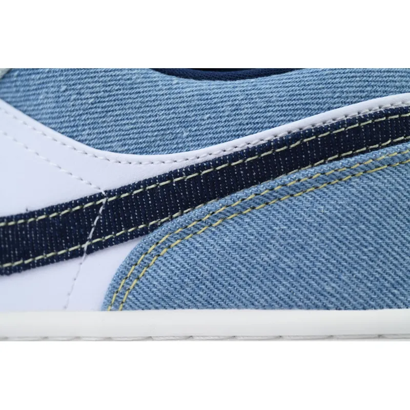XH Air Jordan 1 Low Denim White Blue    