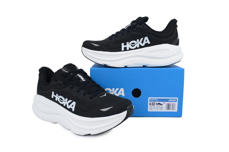 HOKA Bondi 9 'Black White'