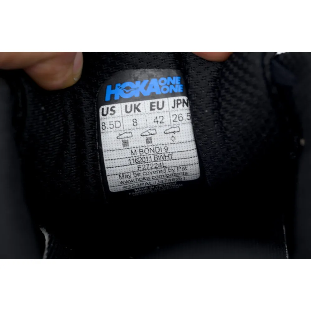 HOKA Bondi 9 'Black White'