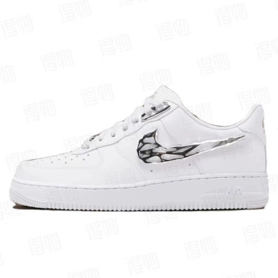 Air Force 1 '07 Premium 'Molten Metal Swoosh Pack - Chrome' 01