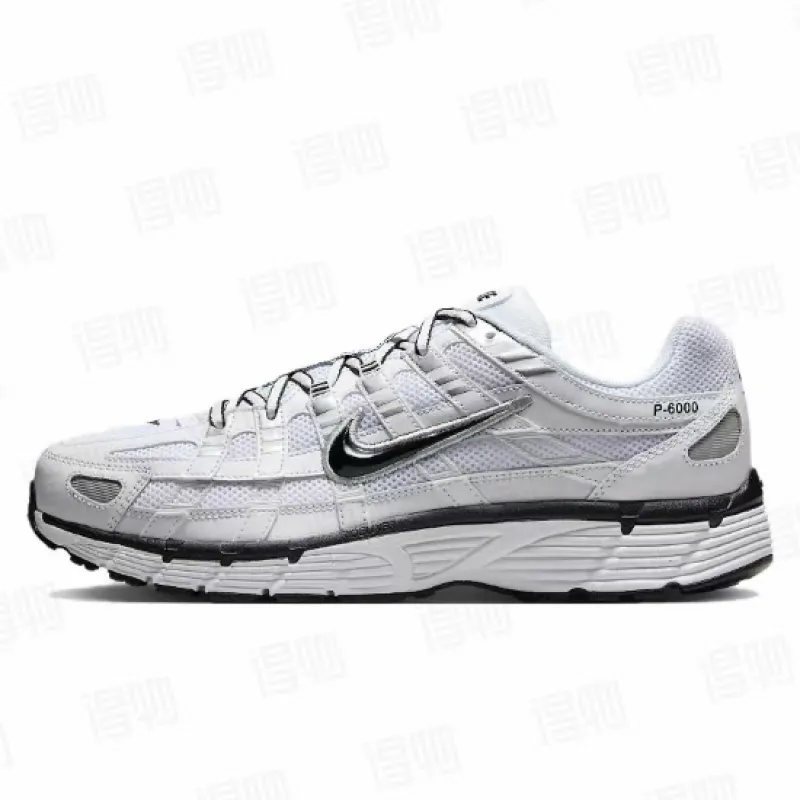 Nike P-6000 'White Metallic Silver Black'