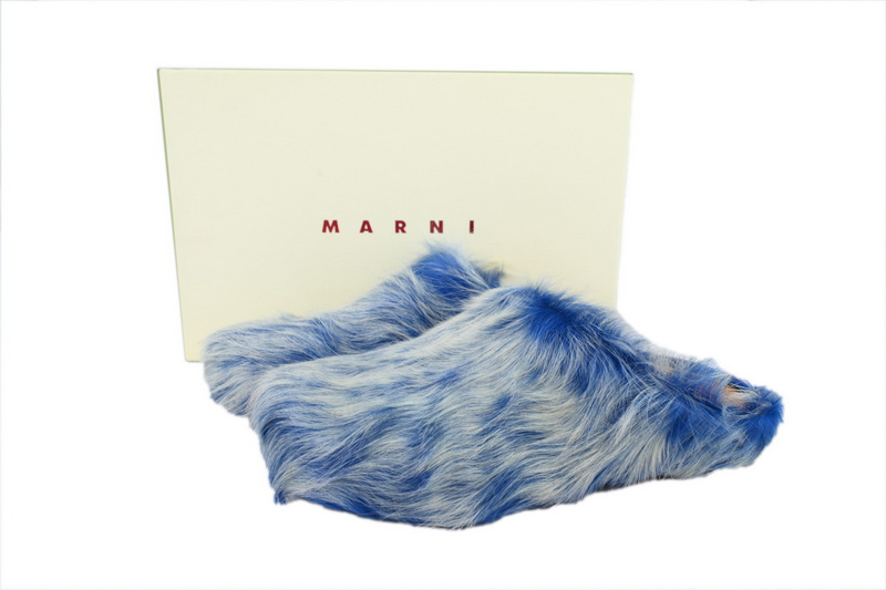 MARNI Fussbett Tie Dye white Blue