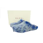 MARNI Fussbett Tie Dye white Blue