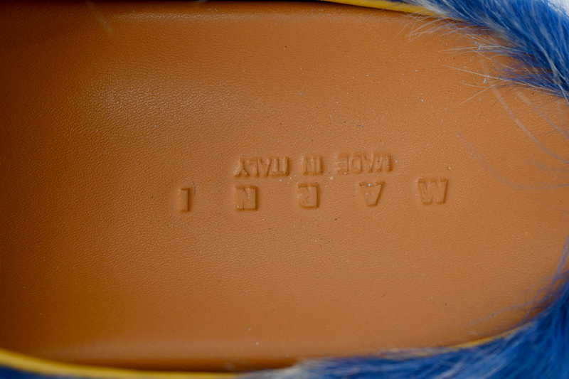 MARNI Fussbett Tie Dye white Blue