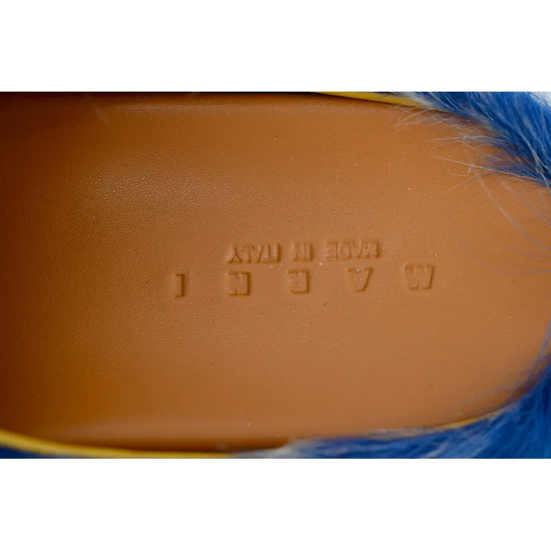 MARNI Fussbett Tie Dye white Blue