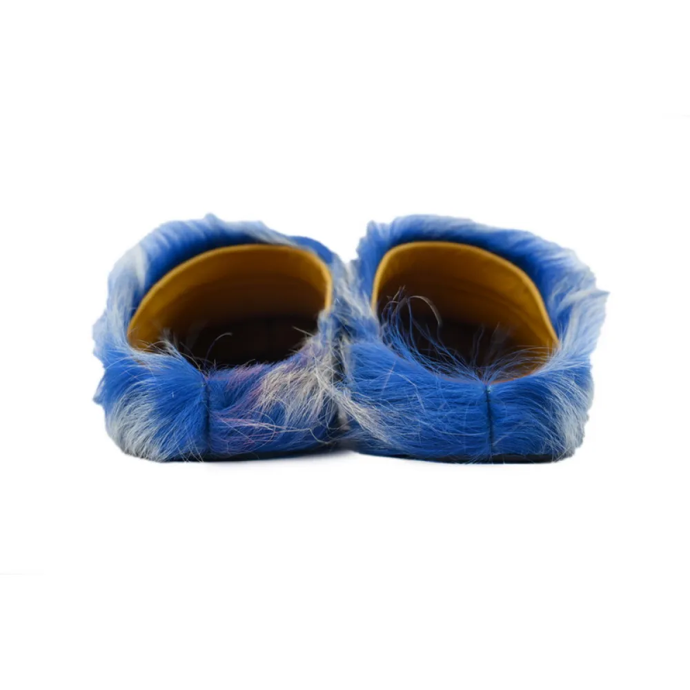MARNI Fussbett Tie Dye white Blue