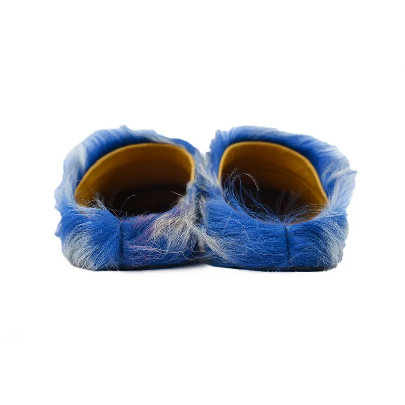MARNI Fussbett Tie Dye white Blue