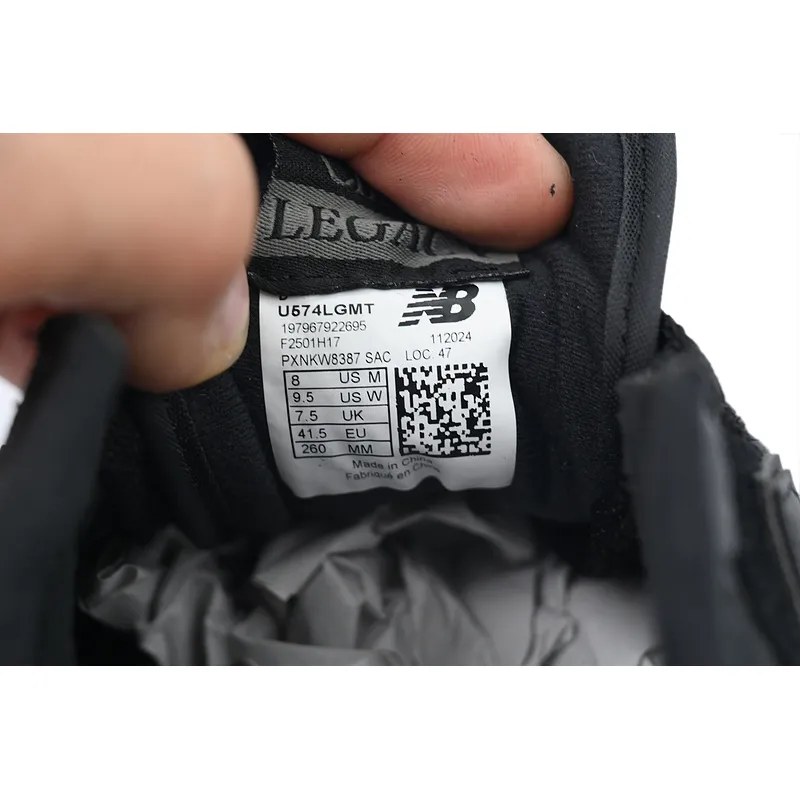 New Balance 574 Legacy 'Cordura Pack - Black'