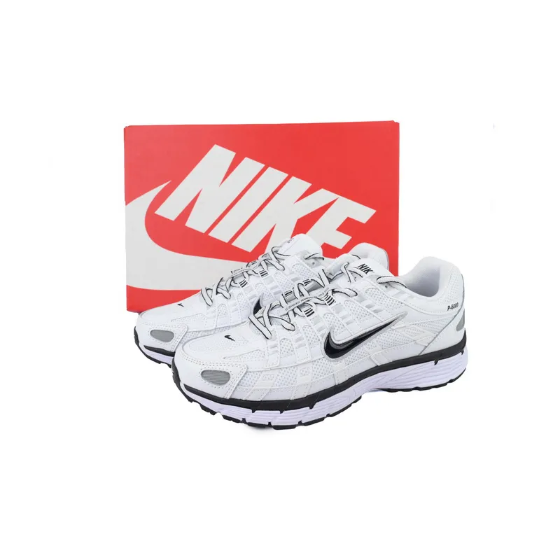 Nike P-6000 'White Metallic Silver Black'