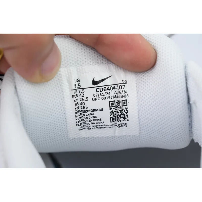 Nike P-6000 'White Metallic Silver Black'