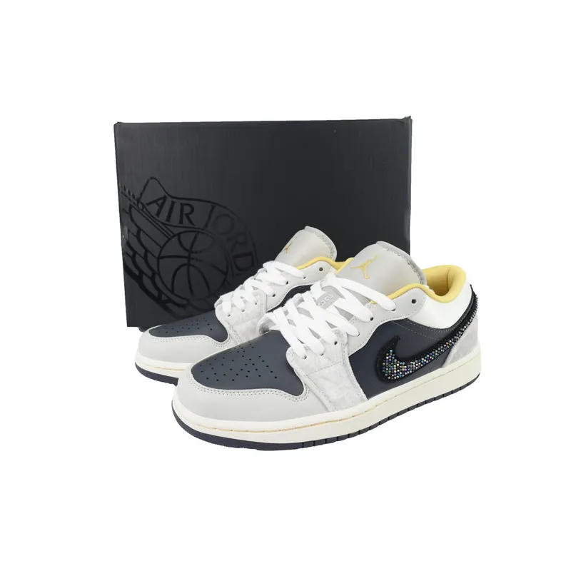 XH Air Jordan 1 Low SE 'Beaded Swoosh'