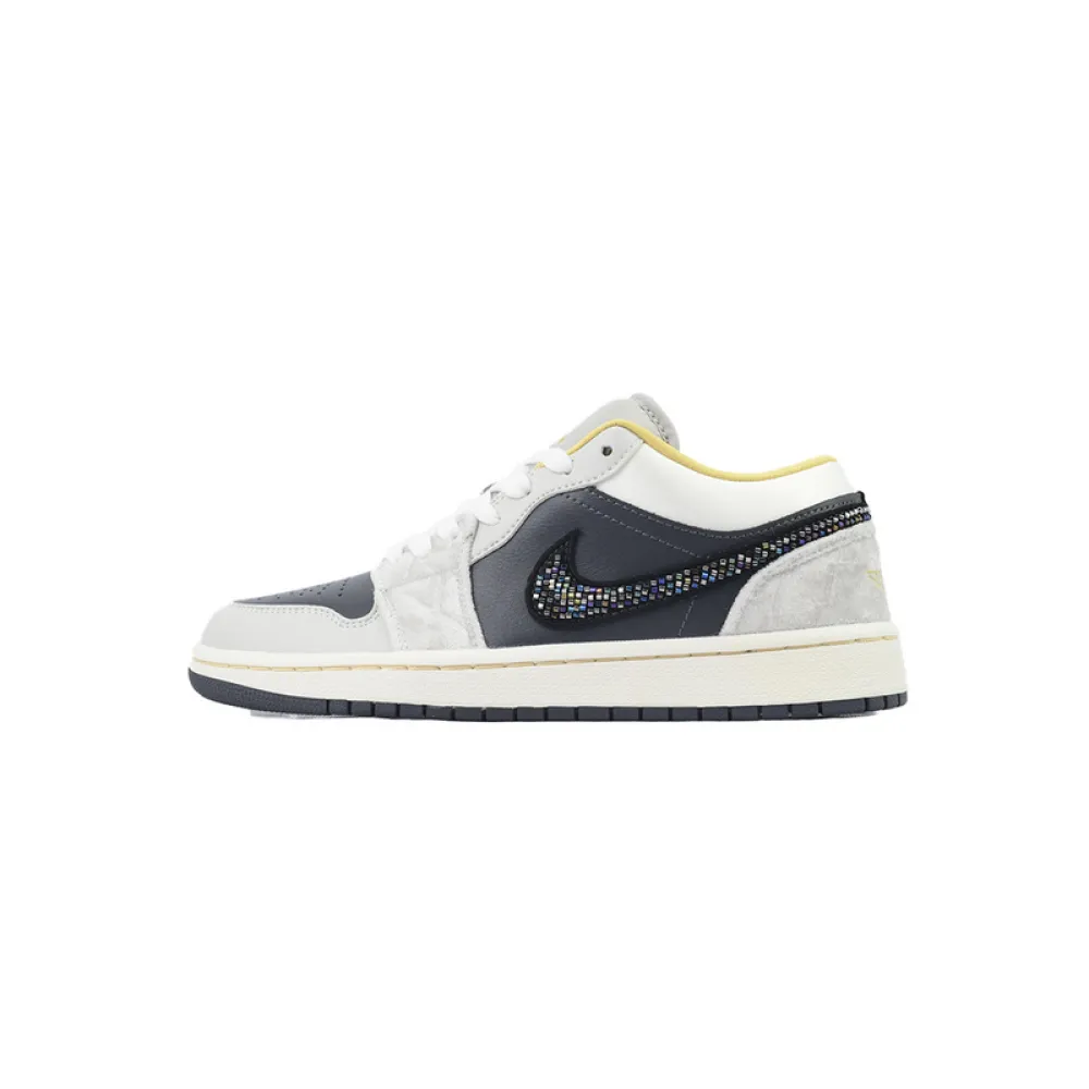 XH Air Jordan 1 Low SE 'Beaded Swoosh'